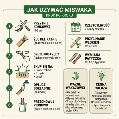 Meluro™ naturalna szczoteczka miswak